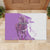 Kentucky Racing Horses Derby Hat Girl Rubber Doormat Purple Color - Wonder Print Shop