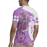 Kentucky Racing Horses Derby Hat Girl Rugby Jersey Purple Color - Wonder Print Shop