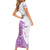 Kentucky Racing Horses Derby Hat Girl Short Sleeve Bodycon Dress Purple Color - Wonder Print Shop