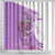 Kentucky Racing Horses Derby Hat Girl Shower Curtain Purple Color