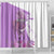 Kentucky Racing Horses Derby Hat Girl Shower Curtain Purple Color