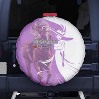 Kentucky Racing Horses Derby Hat Girl Spare Tire Cover Purple Color - Wonder Print Shop