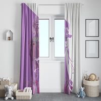 Kentucky Racing Horses Derby Hat Girl Window Curtain Purple Color - Wonder Print Shop