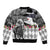 Kentucky Racing Horses Derby Hat Lady Bomber Jacket Churchill Downs and Roses Grayscale - Wonder Print Shop