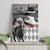 Kentucky Racing Horses Derby Hat Lady Canvas Wall Art Churchill Downs and Roses Grayscale - Wonder Print Shop