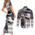 Kentucky Racing Horses Derby Hat Lady Couples Matching Short Sleeve Bodycon Dress and Long Sleeve Button Shirt Churchill Downs and Roses Grayscale - Wonder Print Shop