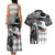 Kentucky Racing Horses Derby Hat Lady Couples Matching Tank Maxi Dress and Hawaiian Shirt Churchill Downs and Roses Grayscale - Wonder Print Shop