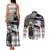 Kentucky Racing Horses Derby Hat Lady Couples Matching Tank Maxi Dress and Long Sleeve Button Shirt Churchill Downs and Roses Grayscale - Wonder Print Shop