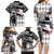 Kentucky Racing Horses Derby Hat Lady Family Matching Long Sleeve Bodycon Dress and Hawaiian Shirt Churchill Downs and Roses Grayscale - Wonder Print Shop