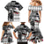 Kentucky Racing Horses Derby Hat Lady Family Matching Mermaid Dress and Hawaiian Shirt Churchill Downs and Roses Grayscale - Wonder Print Shop