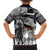 Kentucky Racing Horses Derby Hat Lady Family Matching Short Sleeve Bodycon Dress and Hawaiian Shirt Churchill Downs and Roses Grayscale - Wonder Print Shop