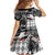 Kentucky Racing Horses Derby Hat Lady Family Matching Short Sleeve Bodycon Dress and Hawaiian Shirt Churchill Downs and Roses Grayscale - Wonder Print Shop