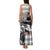 Kentucky Racing Horses Derby Hat Lady Family Matching Tank Maxi Dress and Hawaiian Shirt Churchill Downs and Roses Grayscale - Wonder Print Shop