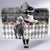 Kentucky Racing Horses Derby Hat Lady Hooded Blanket Churchill Downs and Roses Grayscale