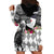 Kentucky Racing Horses Derby Hat Lady Hoodie Dress Churchill Downs and Roses Grayscale - Wonder Print Shop