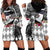Kentucky Racing Horses Derby Hat Lady Hoodie Dress Churchill Downs and Roses Grayscale - Wonder Print Shop