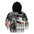 Kentucky Racing Horses Derby Hat Lady Kid Hoodie Churchill Downs and Roses Grayscale - Wonder Print Shop