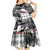 Kentucky Racing Horses Derby Hat Lady Kid Short Sleeve Dress Churchill Downs and Roses Grayscale - Wonder Print Shop