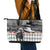 Kentucky Racing Horses Derby Hat Lady Leather Tote Bag Churchill Downs and Roses Grayscale - Wonder Print Shop