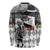 Kentucky Racing Horses Derby Hat Lady Long Sleeve Shirt Churchill Downs and Roses Grayscale - Wonder Print Shop