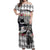 Kentucky Racing Horses Derby Hat Lady Off Shoulder Maxi Dress Churchill Downs and Roses Grayscale - Wonder Print Shop