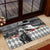 Kentucky Racing Horses Derby Hat Lady Rubber Doormat Churchill Downs and Roses Grayscale - Wonder Print Shop