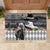 Kentucky Racing Horses Derby Hat Lady Rubber Doormat Churchill Downs and Roses Grayscale - Wonder Print Shop
