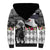 Kentucky Racing Horses Derby Hat Lady Sherpa Hoodie Churchill Downs and Roses Grayscale - Wonder Print Shop