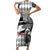 Kentucky Racing Horses Derby Hat Lady Short Sleeve Bodycon Dress Churchill Downs and Roses Grayscale - Wonder Print Shop