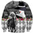 Kentucky Racing Horses Derby Hat Lady Sweatshirt Churchill Downs and Roses Grayscale - Wonder Print Shop