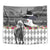 Kentucky Racing Horses Derby Hat Lady Tapestry Churchill Downs and Roses Grayscale - Wonder Print Shop