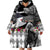 Kentucky Racing Horses Derby Hat Lady Wearable Blanket Hoodie Churchill Downs and Roses Grayscale - Wonder Print Shop