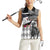 Kentucky Racing Horses Derby Hat Lady Women Sleeveless Polo Shirt Churchill Downs and Roses Grayscale - Wonder Print Shop