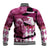 Kentucky Racing Horses Derby Hat Lady Baseball Jacket Churchill Downs and Roses Pink Out - Wonder Print Shop