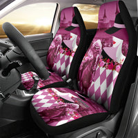 Kentucky Racing Horses Derby Hat Lady Car Seat Cover Churchill Downs and Roses Pink Out - Wonder Print Shop