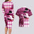 Kentucky Racing Horses Derby Hat Lady Couples Matching Long Sleeve Bodycon Dress and Hawaiian Shirt Churchill Downs and Roses Pink Out - Wonder Print Shop