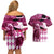 Kentucky Racing Horses Derby Hat Lady Couples Matching Off Shoulder Short Dress and Hawaiian Shirt Churchill Downs and Roses Pink Out - Wonder Print Shop