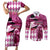 Kentucky Racing Horses Derby Hat Lady Couples Matching Short Sleeve Bodycon Dress and Long Sleeve Button Shirt Churchill Downs and Roses Pink Out - Wonder Print Shop