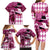 Kentucky Racing Horses Derby Hat Lady Family Matching Long Sleeve Bodycon Dress and Hawaiian Shirt Churchill Downs and Roses Pink Out - Wonder Print Shop