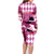 Kentucky Racing Horses Derby Hat Lady Family Matching Long Sleeve Bodycon Dress and Hawaiian Shirt Churchill Downs and Roses Pink Out - Wonder Print Shop