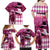 Kentucky Racing Horses Derby Hat Lady Family Matching Off Shoulder Maxi Dress and Hawaiian Shirt Churchill Downs and Roses Pink Out - Wonder Print Shop