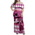 Kentucky Racing Horses Derby Hat Lady Family Matching Off Shoulder Maxi Dress and Hawaiian Shirt Churchill Downs and Roses Pink Out - Wonder Print Shop