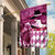 Kentucky Racing Horses Derby Hat Lady Garden Flag Churchill Downs and Roses Pink Out - Wonder Print Shop