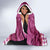 Kentucky Racing Horses Derby Hat Lady Hooded Blanket Churchill Downs and Roses Pink Out