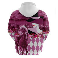 Kentucky Racing Horses Derby Hat Lady Hoodie Churchill Downs and Roses Pink Out - Wonder Print Shop