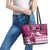 Kentucky Racing Horses Derby Hat Lady Leather Tote Bag Churchill Downs and Roses Pink Out - Wonder Print Shop