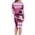 Kentucky Racing Horses Derby Hat Lady Long Sleeve Bodycon Dress Churchill Downs and Roses Pink Out - Wonder Print Shop