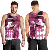 Kentucky Racing Horses Derby Hat Lady Men Tank Top Churchill Downs and Roses Pink Out - Wonder Print Shop