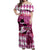 Kentucky Racing Horses Derby Hat Lady Off Shoulder Maxi Dress Churchill Downs and Roses Pink Out - Wonder Print Shop
