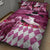 Kentucky Racing Horses Derby Hat Lady Quilt Bed Set Churchill Downs and Roses Pink Out - Wonder Print Shop